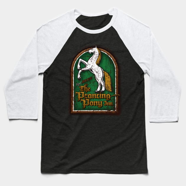 The Prancing Pony Baseball T-Shirt by MindsparkCreative